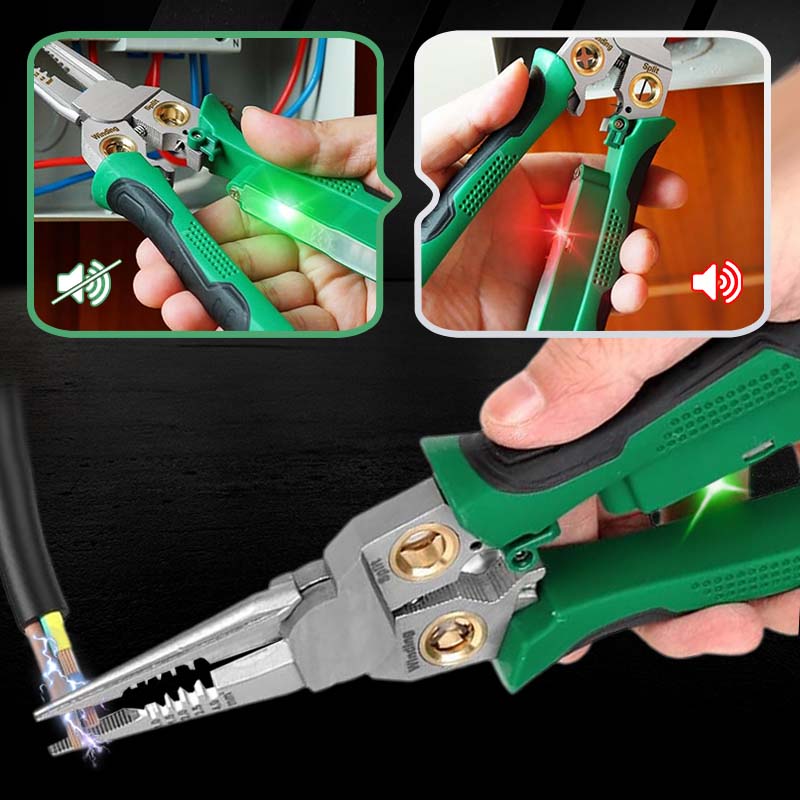 🔥Tijeras pelacables multifuncionales 8 en 1 con prueba eléctrica