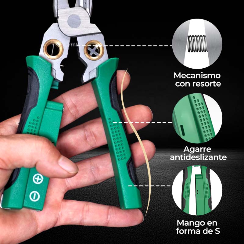 🔥Tijeras pelacables multifuncionales 8 en 1 con prueba eléctrica