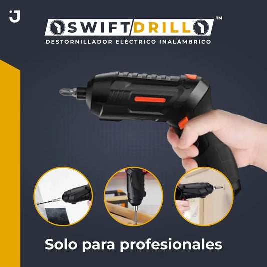 Destornillador Elétrico/Inalámbrico SwiftDrill + Kit Maleta 47 piezas